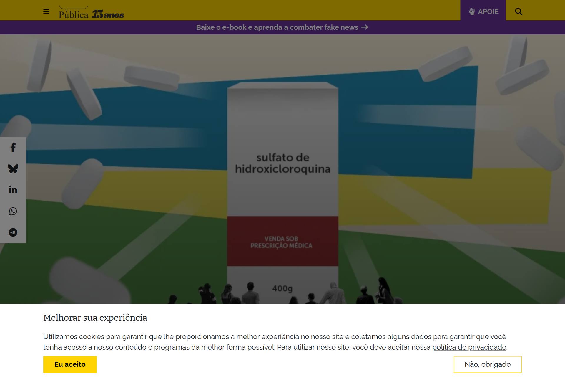 captura da página de Agência Pública